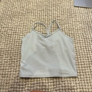 athleta tank top cropped, light blue, L/12